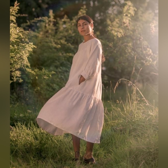 NO LONGER AVAILABLE - Beaton Linen June Dress - Picture 4 of 9